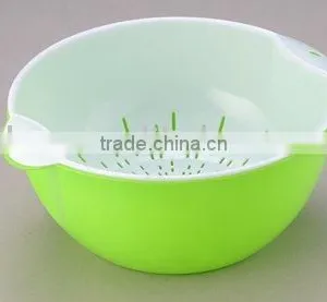 Different Size Solid Color PP Plastic Fruit Colander thumbnail-1