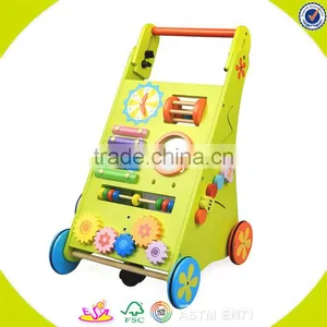 2017 Wholesale Wooden Baby Activity Center Preschool Wooden Baby Activity Center W16E072 thumbnail-1