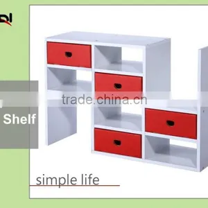 New Style Children Furniture Wood Bookcases Design Book Shelf for Kids thumbnail-2