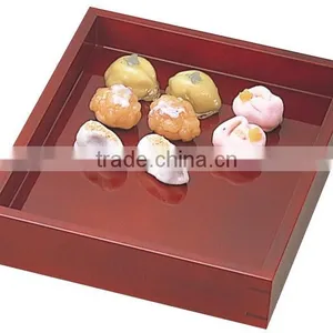 High Quality Lacquered Banjyu Serving Tray for Japanese Sweets Mochi Container thumbnail-1
