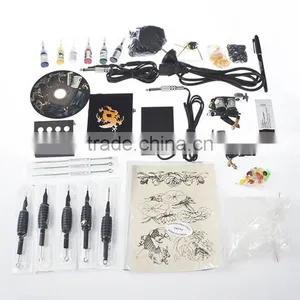 Starter Complete Tattoo Kit 2 Gun Supply Set Equipment Dunhuang Tattoo Machine Body Art thumbnail-1
