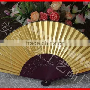 Japanese Style Gold Color Paper Fan Promotional thumbnail-3