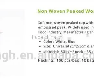 Non Woven Peaked Working Caps thumbnail-1