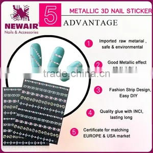 New Air Custom Fashional 3d Adhesive Acrylic Decoration Nail Art thumbnail-6