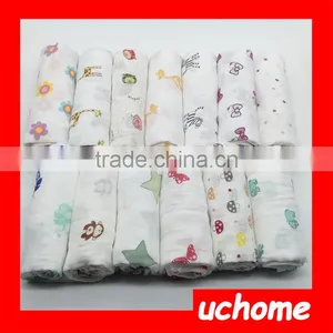 UCHOME Cotton Muslin Swaddle Blanket Baby Muslin Wraps, Baby Muslin, Baby Blanket thumbnail-5