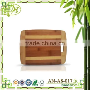 AONONG MOSO Bamboo Kitchen Active Antibacterial Butcher Block Radian Corner Shape Chopping Board/ Cutting Board thumbnail-1