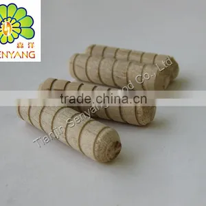 Stepped Pin Threaded Decorative Wooden Dowel thumbnail-1