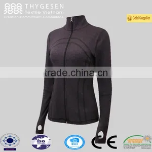 Seamless Full Zip Thermal Base Layer for Women Outdoor Sports thumbnail-1