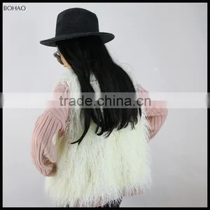 The Classic Design Wholesale Long Hair Faux Fur Vest For Women thumbnail-4