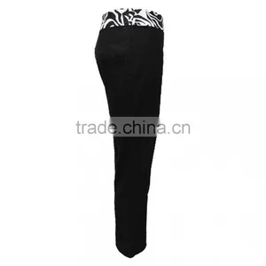 Latest Design Breathable 3/4 Length Office Wear Pants Women thumbnail-3