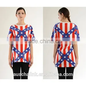 Hot Sale Custom 100 Combed Cotton T-shirts With Star Printing thumbnail-6
