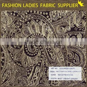 Hot Sale Fashion Ottoman 100% Polyester Foil Print of Shaoxing Textile Width 150cm thumbnail-3