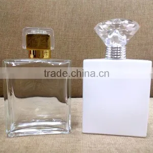 100 ml Fancy Perfume Glass Bottles India, White Coated Stylish Perfume Bottle India thumbnail-4