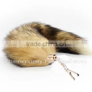 CX-R-44 Fox Fur Hanging Decoration Promotion Key Chain thumbnail-1