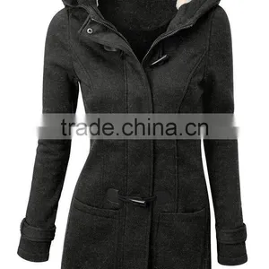 Winter Jacket Women Hooded Winter Coat Fashion Autumn Women Parka Horn Button Coats 2016 thumbnail-3