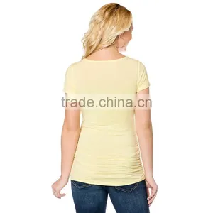 Hot Sale Blank t Shirt for Pregnant Women Modern Maternity Clothings thumbnail-2