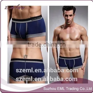 Men Custom Modal Comfortable u Convex Pouch Boxer Underwear thumbnail-2