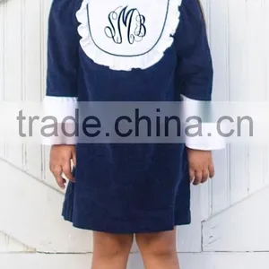 Latest Children Frocks Designs High Quality Baby Clothes Gilrs Long Sleeve Embroidery Cotton Dress thumbnail-1