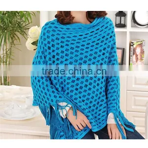Latest Design Different Color Choice Women Batwing Sleeve Solid Stitching Knit Cardigan New Sweater thumbnail-6