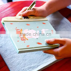 36K Carton Keyboard Organizer Custom Logo Planner With Lock Diary Notebook thumbnail-2