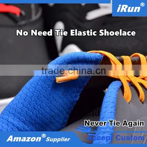 Expand Flexies Elastic Flat No More Lacing System Shoelaces With Plastic/Metal Hooks - Tieless No Tie Elastic Shoelaces thumbnail-1