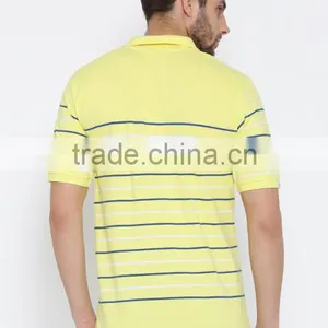 2017 Guangzhou Shandao Garment OEM Customized 180g 100% Cotton Men Striped Short Sleeve Polo Shirt thumbnail-3