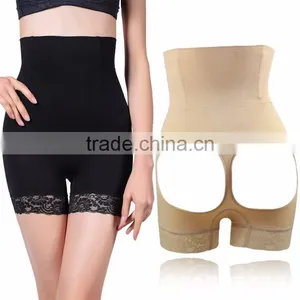 Hot Black High Waist Tight Trimmer Butt Lift Effect Shaper Open Sexy Panty thumbnail-1