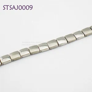 Eco-friendly Zinc White Gold Magnetic Bracelet For Ladies thumbnail-2