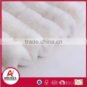 Fashion Pattern Fake Fur Throw Flannel Faux Fur Blankets thumbnail-6