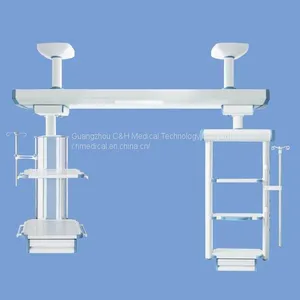 Ceiling Mounted Medical Gas Supply Rail Type Pendant Columns for ICU thumbnail-1