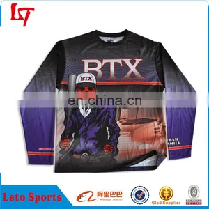 Sublimation Printing T-shirt Men's Long Sleeve Custom Wear Long Sleeve thumbnail-1