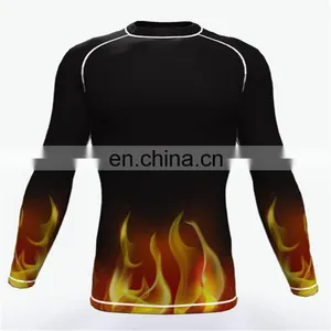 Fitness Sublimated Rash Guard Custom Logo thumbnail-1