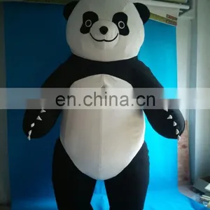 HI CE Hot Selling Vivid Giant Inflatable Panda Mascot Costume, Inflatable Panda Costume for Adult thumbnail-3