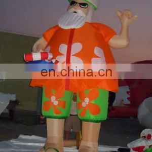 Beach Funny Christmas Inflatable Santa Claus thumbnail-1
