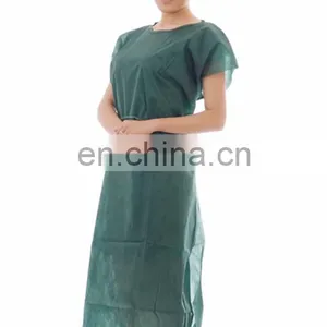 Protective Safety Disposable Patients Gown Without Sleeves thumbnail-5