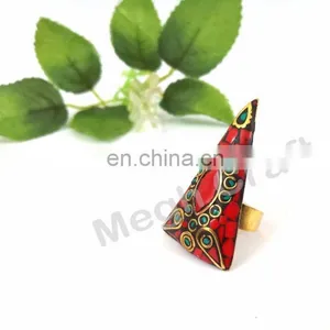 Handmade Banjara Gypsy Ring- Vintage Hippie Style Ring- Designer Handmade Boho Ring thumbnail-2