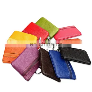 Genuine Leather Coin Purse With Key Ring thumbnail-2