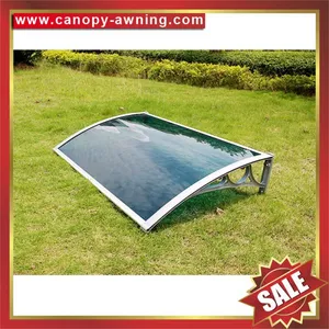 Hot Sale House Door Window Diy pc Polycarbonate Awning Canopy Shelter Canopies Shield Cover Shield With Aluminum Alu Bracket Support Arm thumbnail-4