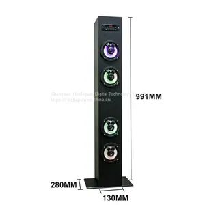 Bluetooth Wireless Tower Speaker Outdoors Home Style Powered Speaker With Color Lights thumbnail-4