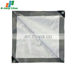 SILVER/WHITE # PE TARPAULIN # 140GSM thumbnail-3