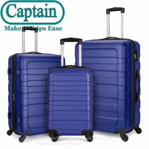 Hot Sale 4 Wheels 20 24 28 Inches Three Pcs Sets ABS Trolley Luggages thumbnail-1