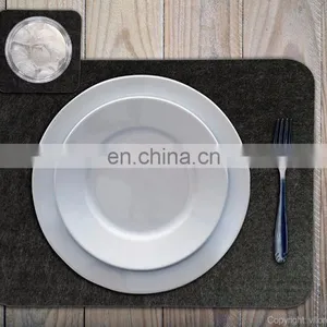 Felt Placemats Set of 8 - 40x30 cm Dinner Set Anthracite thumbnail-4