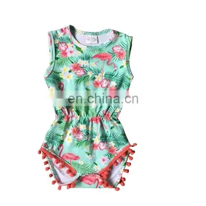 Wholesale Newborn Clothes Colorful Short Sleeve Plain Cotton Baby Romper thumbnail-1