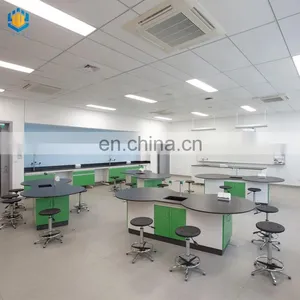 School Furniture Student Work Bench Steel Structure Phenolic Resin Worktop Work Table thumbnail-2