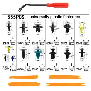 HE138 555PCS Expansion Screw Buckle Car Body Fastener Screw Kit Set Tool thumbnail-1