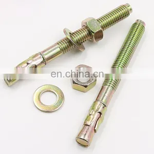Zinc Galvanized Steel Expansion Anchor Heavy Duty M10 Wedge Anchor Through Bolt M6-m12 thumbnail-3