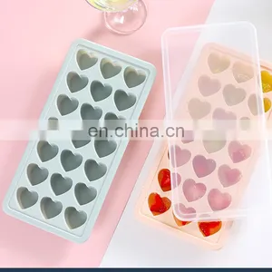Wholesale Manufacturer Selling Custom Heart Shape Silicone Ice Cube Tray thumbnail-1