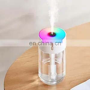 Newest Amazon Top Seller Car Mini Humidifier Usb Mist Diffuser Desktop Portable Air Humidifier With Colorful Led Light thumbnail-3