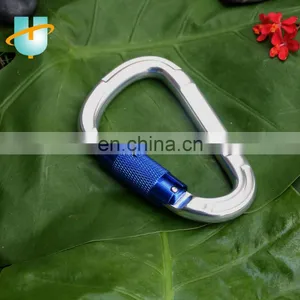 25kn Safety Light Rock Climbing Rescue Gold Karabiner Aluminium Carabiner Hook for Indoor Outdoor Activity thumbnail-3