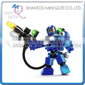 Mini Qute DIY City Outer Space Guarder Robot Astronaut Super Hero Action Figure Plastic Building Block Educational Toy NO.25266 thumbnail-1